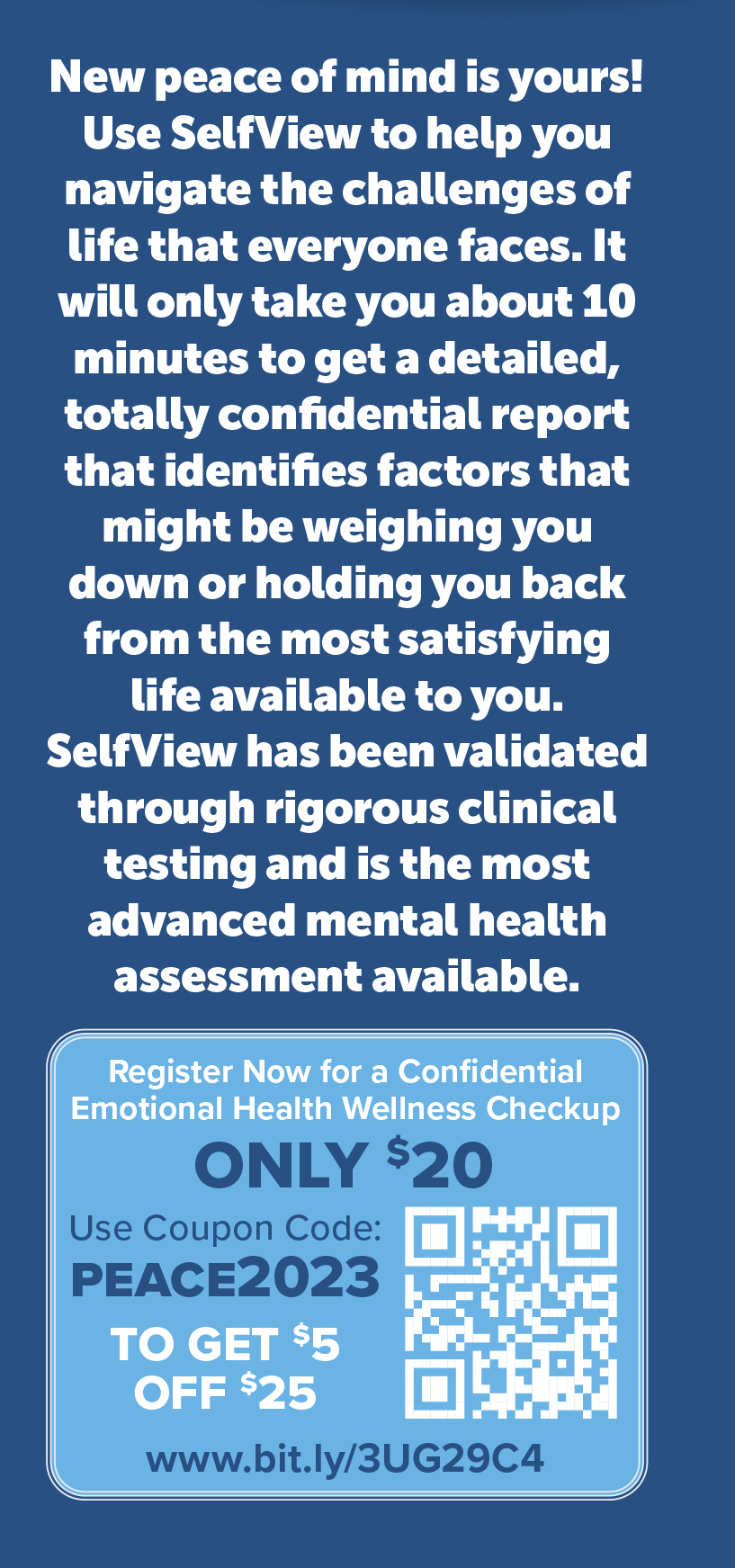 SelfView Personal Emotional-Mental Wellness Assessment from PsycHealth - SelfView.net